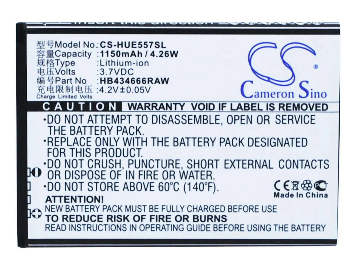 Rectangular replacement battery with black plastic casing and gold contacts