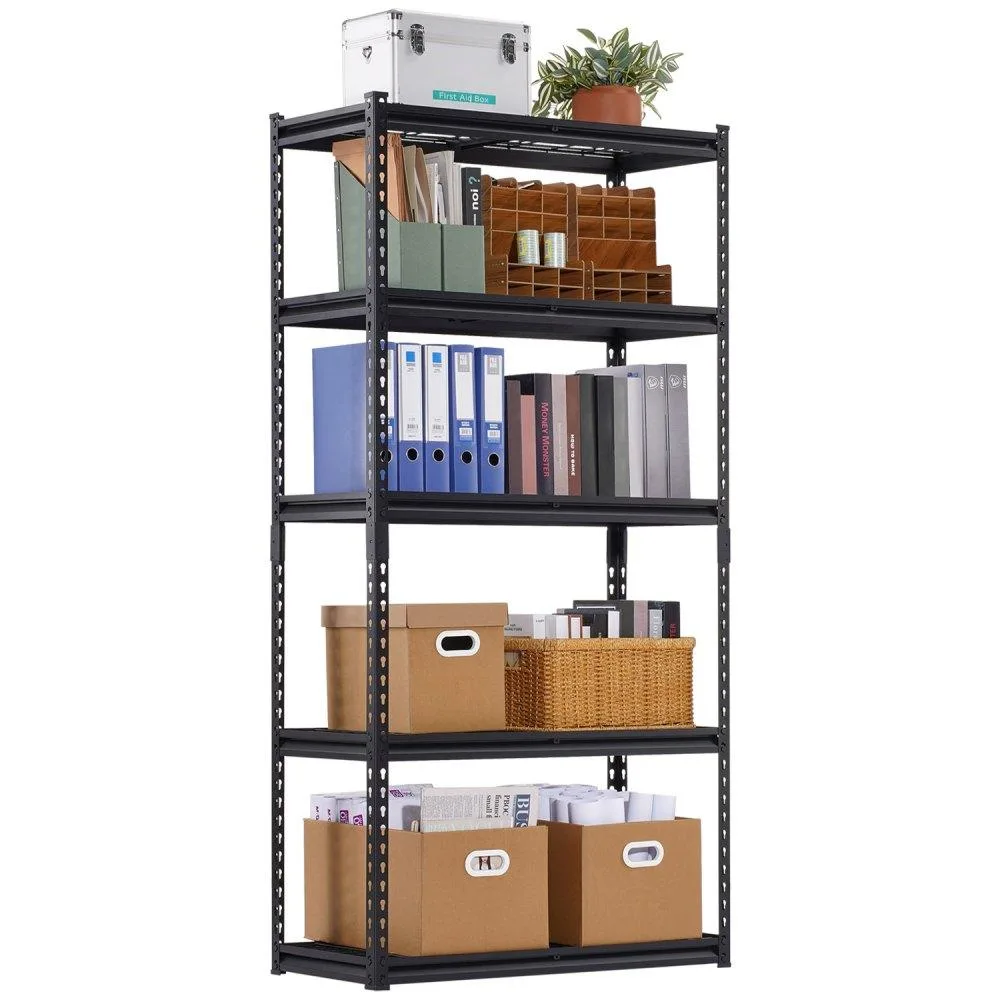 VEVOR VEVOR 6361 5-Tier Storage Shelf 16x36x72 in 2000 lbs Black — product photo