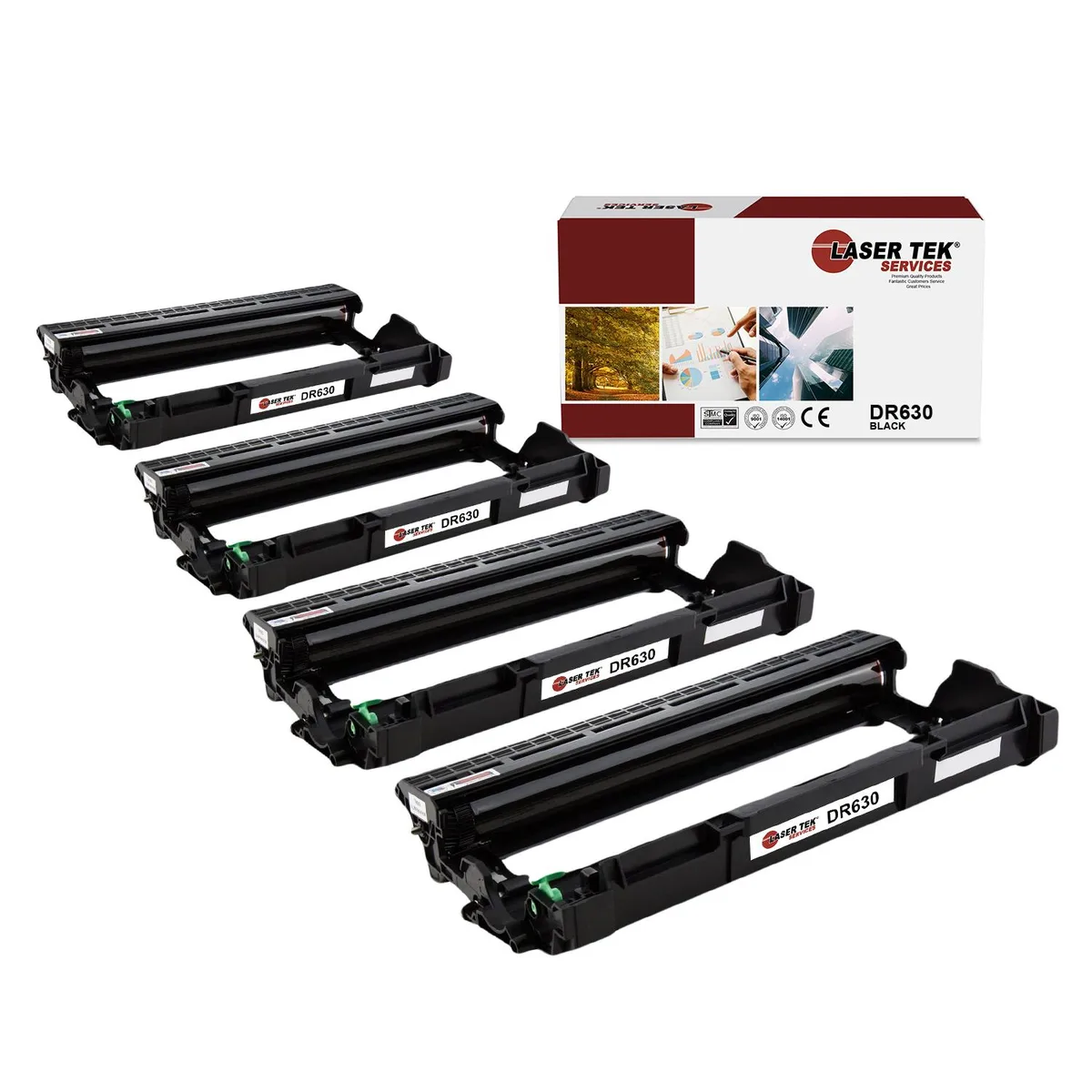 Laser Tek Services Laser Tek Services DR630 4 Pack Drum Unit Black 12000 pages — product photo