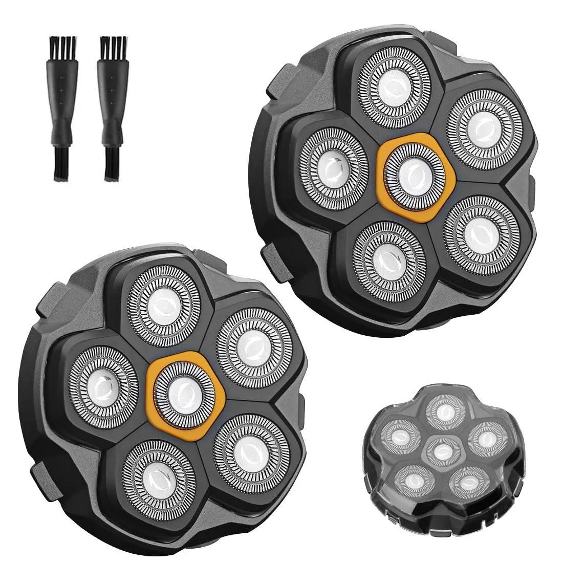 TAURKENAM TAURKENAM 2 pcs 6 Blade Magnetic Replacement Shaving Heads — product photo