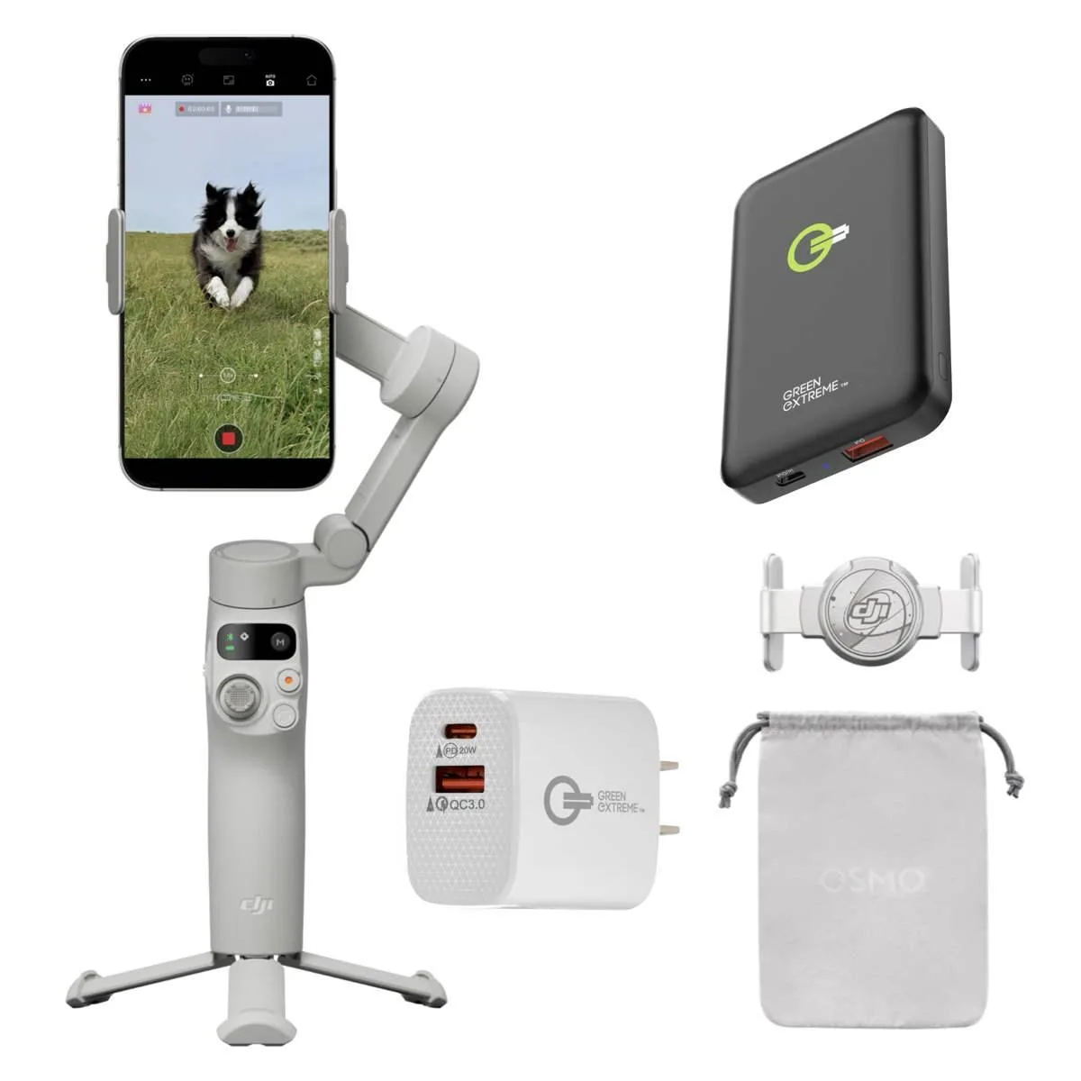 DJI DJI Osmo Mobile 7 Gimbal Stabilizer with Wireless Charger and Plug — product photo