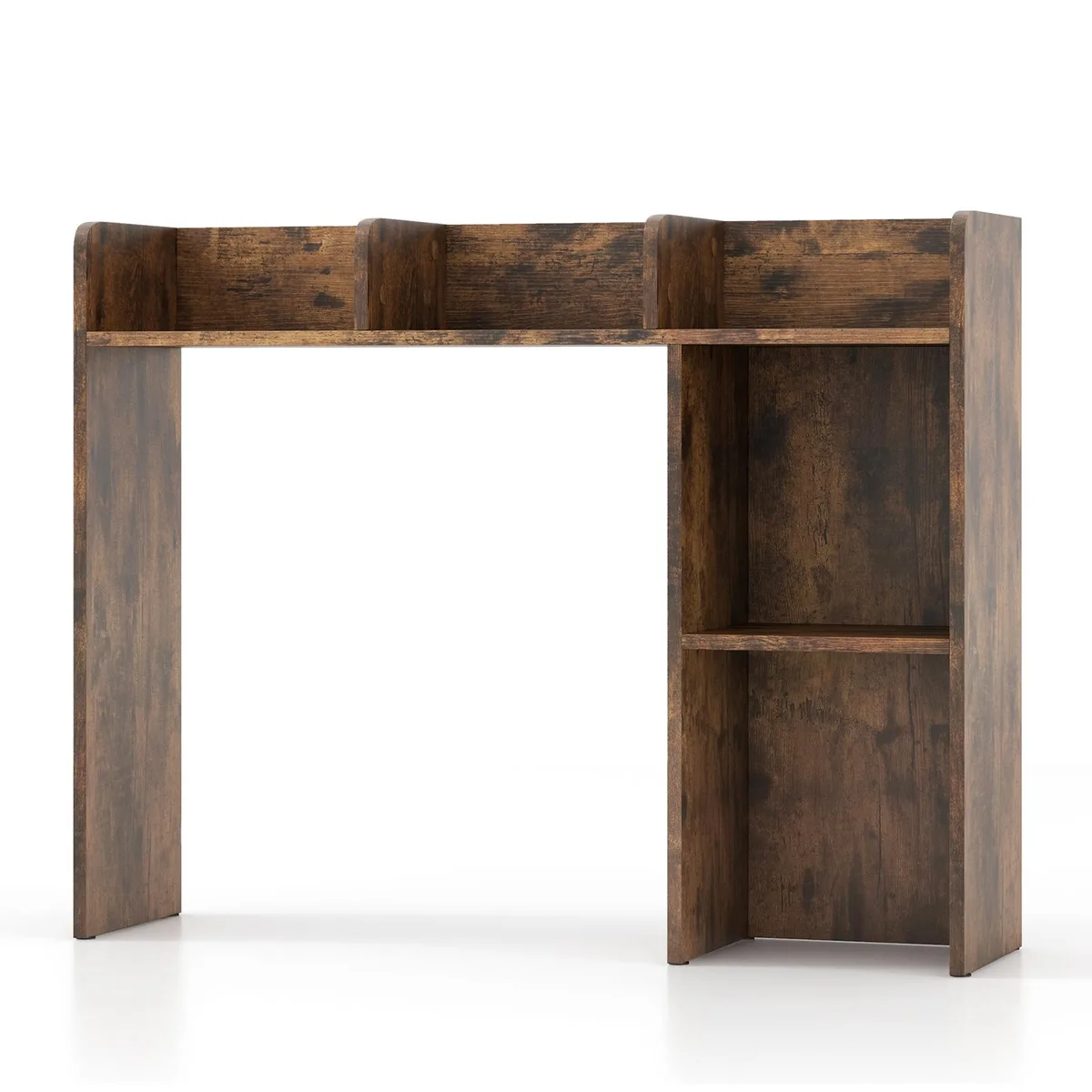 SlickBlue SlickBlue 3-Tier Desk Bookshelf Brown 37x10x29in — product photo