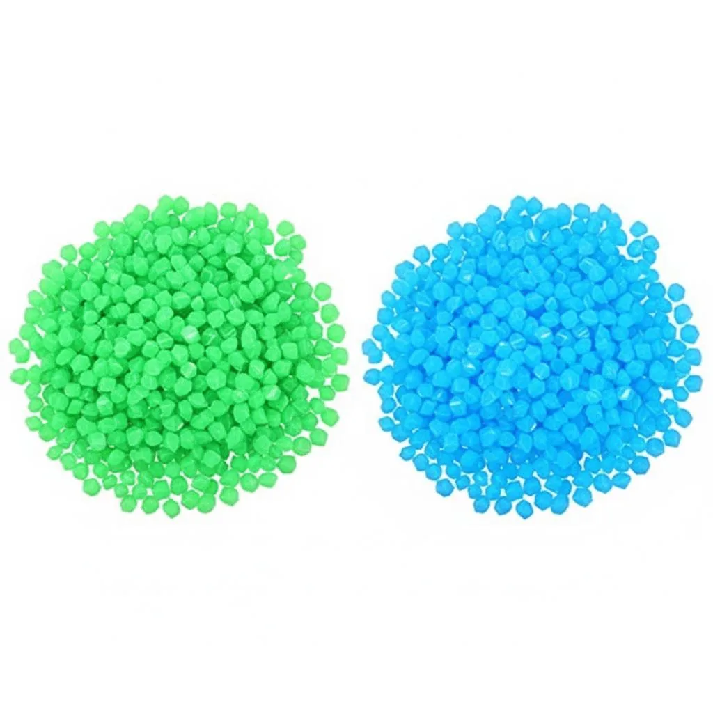 The Perfect Part The Perfect Part 300PCS Glow in the Dark Pebbles 17 x 13mm Blue and Green garden decor — product photo
