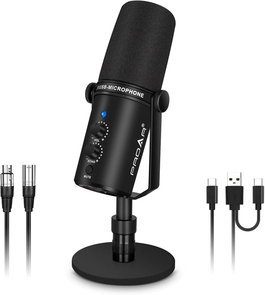 WUQ WUQ XLR/USB Dynamic Microphone 50Hz-16KHz 95dB SNR — product photo