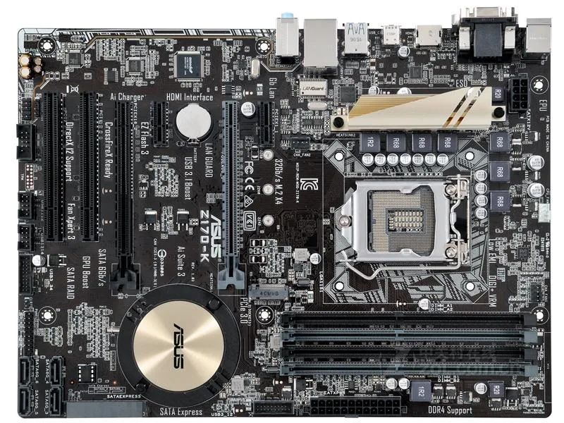 ASUS ASUS Z170-K LGA 1151 Intel Z170 DDR4 64GB ATX Intel motherboard — product photo