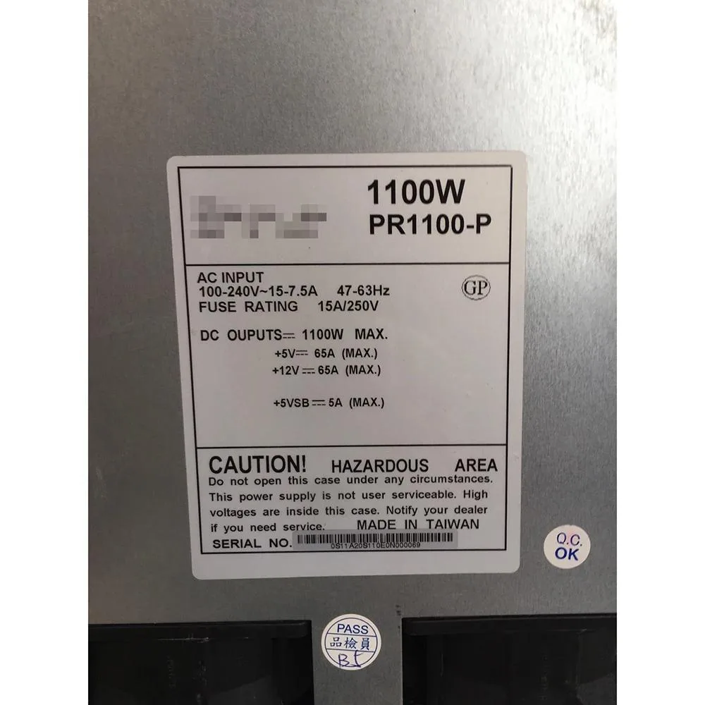 KHACHIMO KHACHIMO Power Supply for SH PR1100-P 1100W ATX — product photo