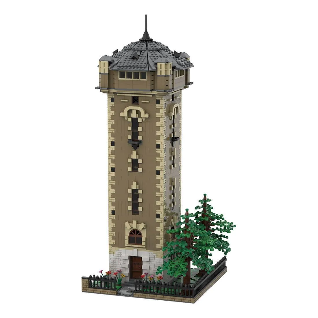 ZITIANYOUBUILD ZITIANYOUBUILD MOC-160598 Old Water Tower 2264PCS Educational Building Set — product photo