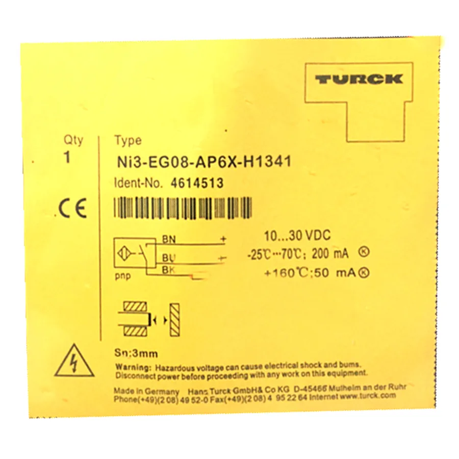 Turck Turck Ni3-EG08-AP6X-H1341 inductive sensor PNP M8×1 — product photo