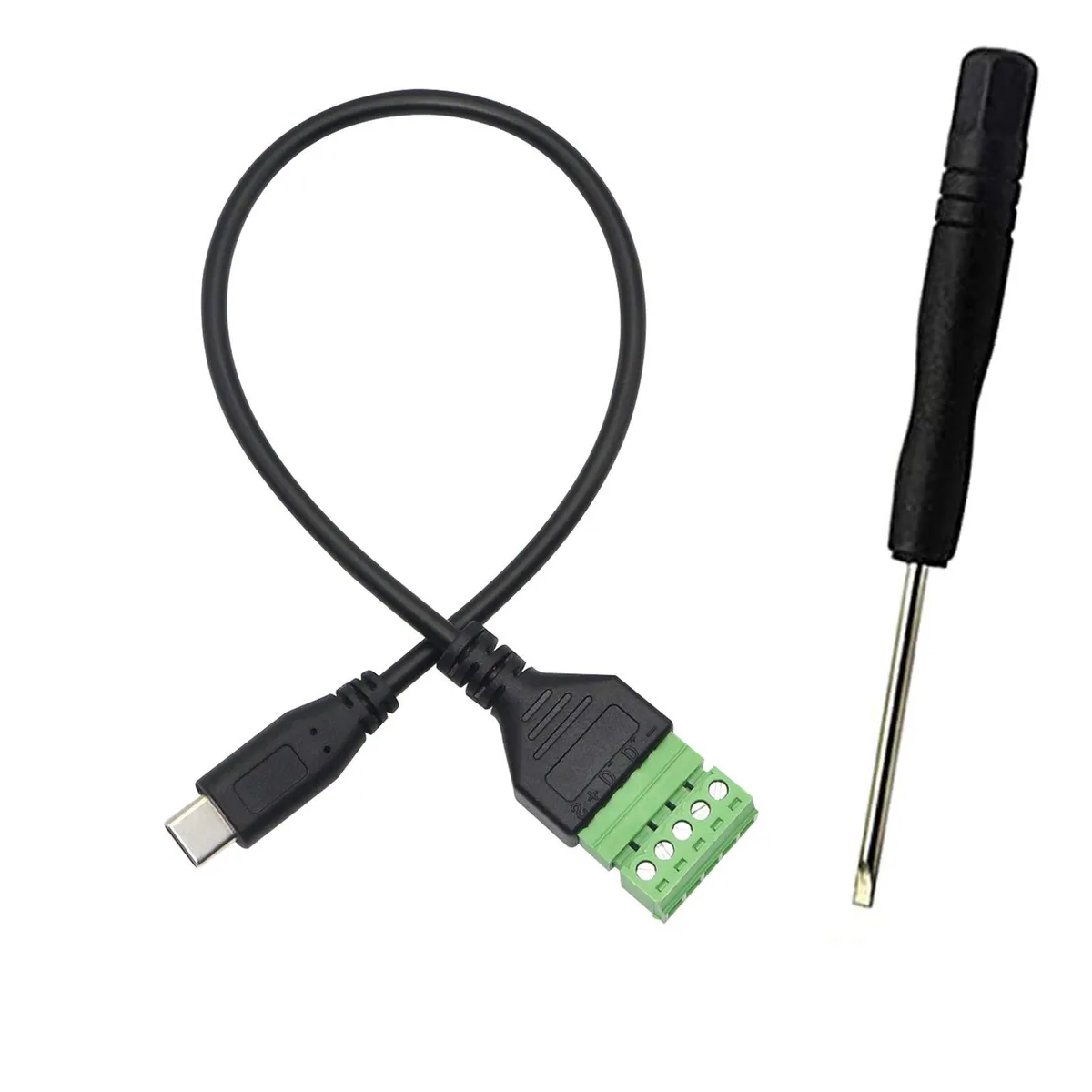 BUCIER BUCIER USB-C Male Screw Terminal 5-Pin 30cm Cable — product photo