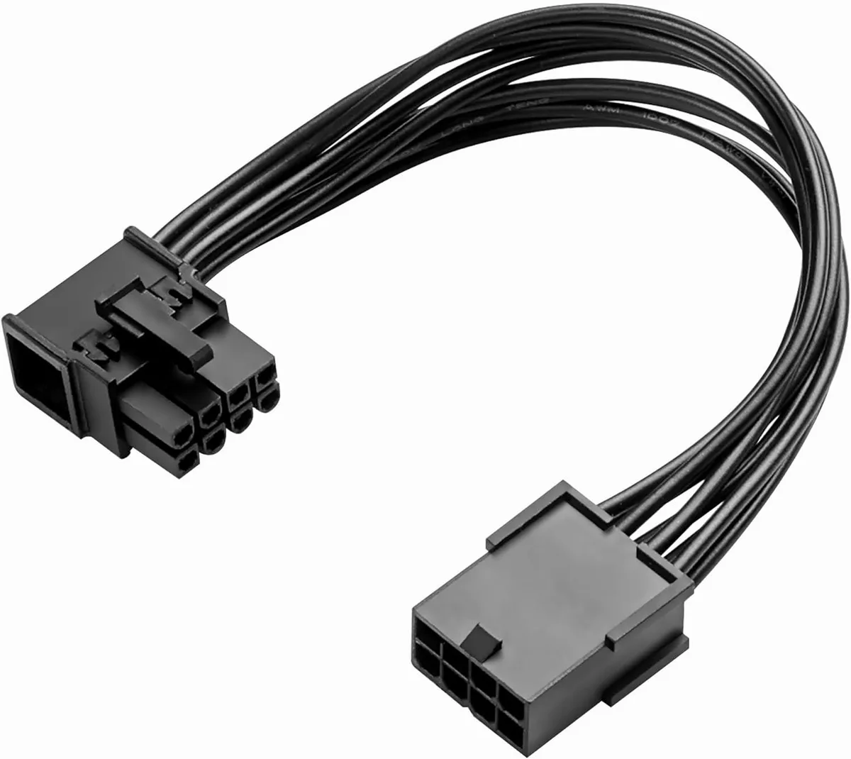 BUCIER BUCIER PCIe 8-pin female to 90° male extension cable 18AWG 15cm — product photo