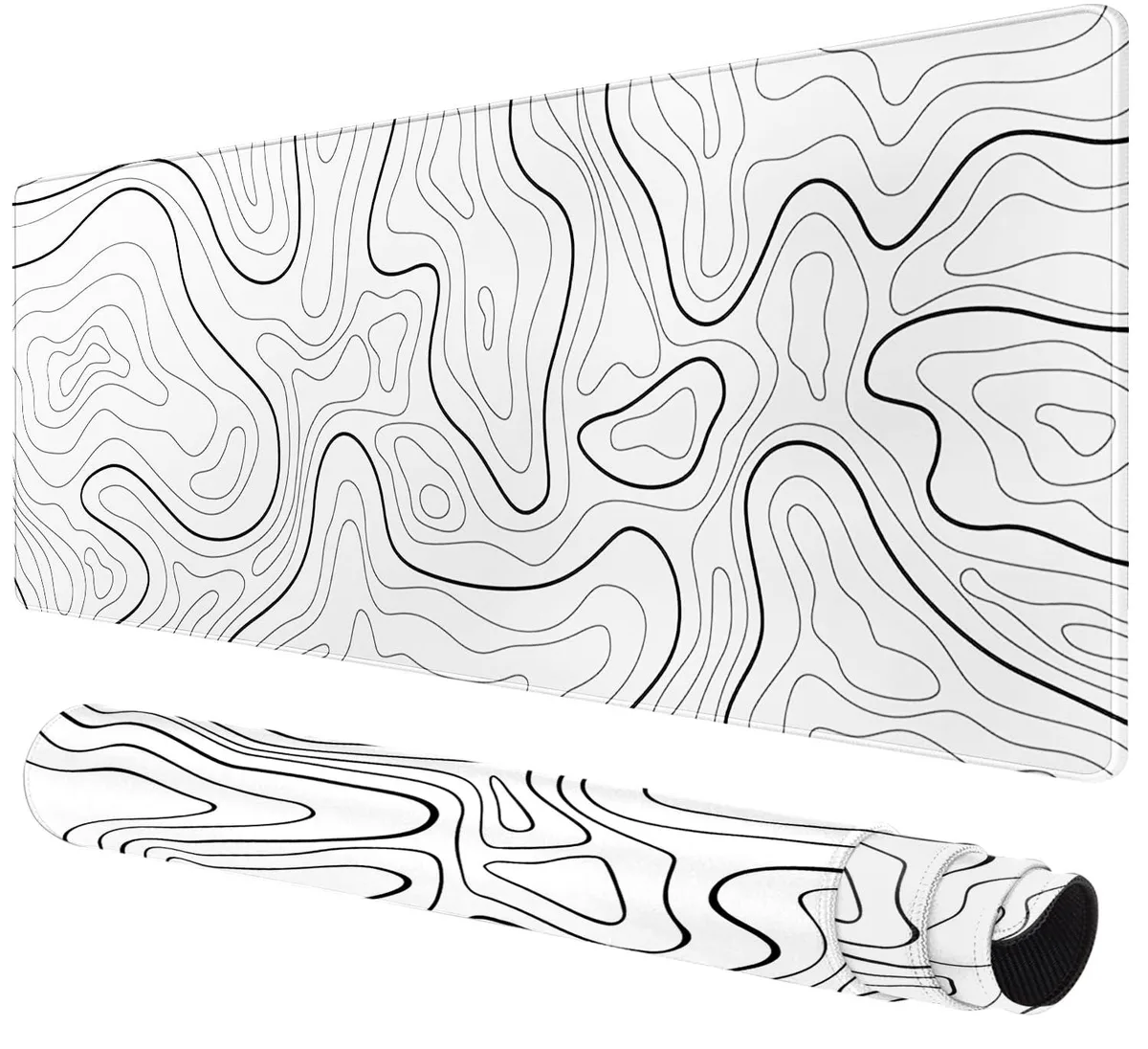 KEHIPI KEHIPI Large Mouse Pad White Line 31.5x15.8 in — product photo