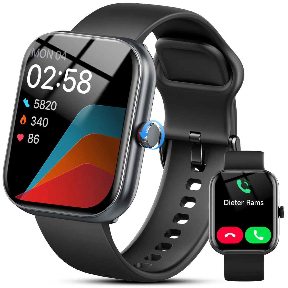  Jugeman IDW20 Smart Watch 1.91" Alexa Bluetooth IP68 Black — product photo