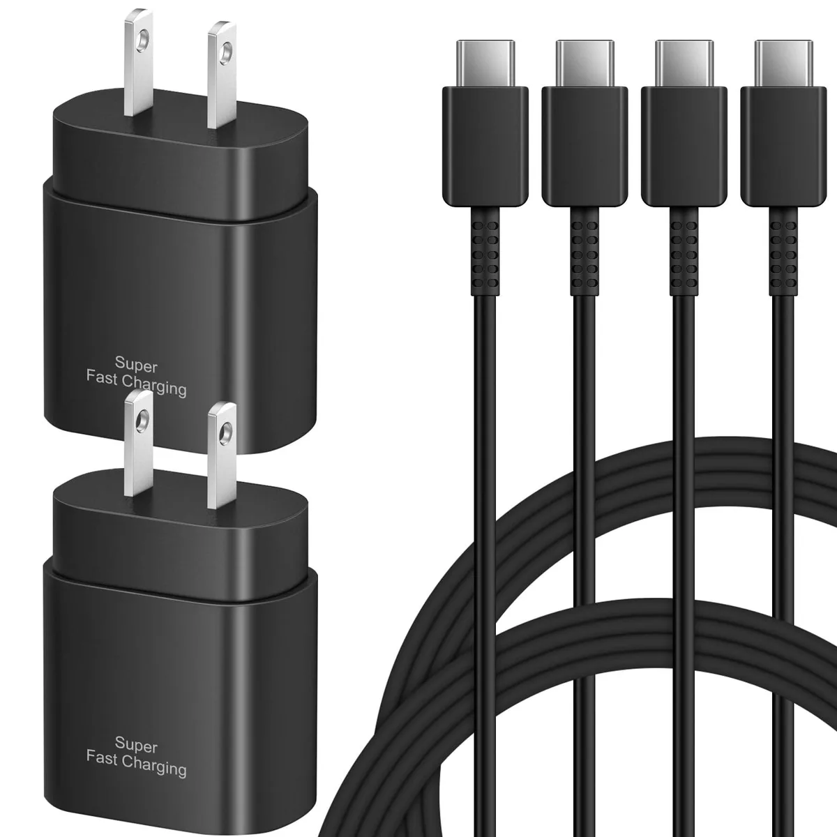 KEHIPI KEHIPI 25W USB-C Charger with 6ft Cable (Black) — product photo