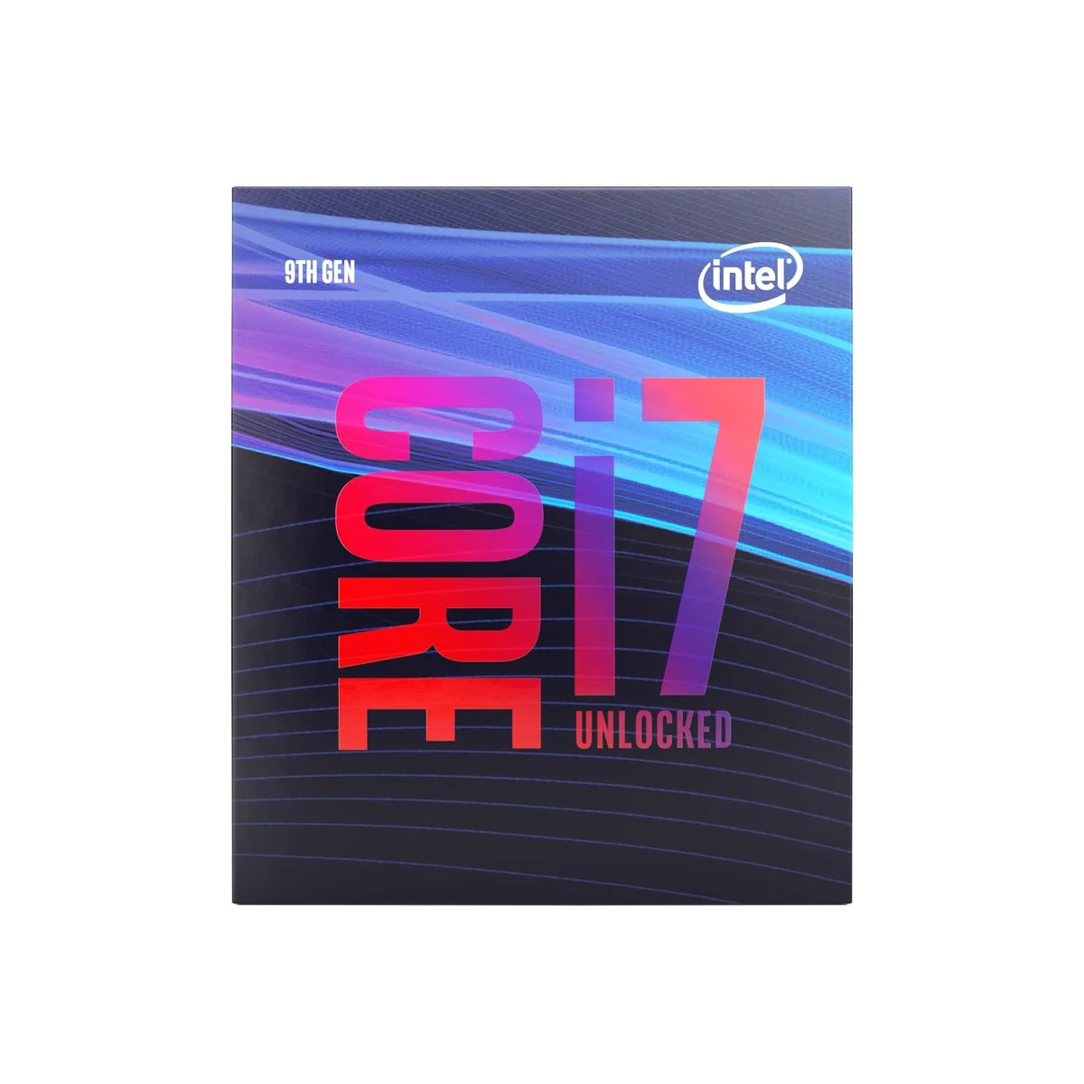 Intel Core i7-9700K desktop processor in retail packaging
