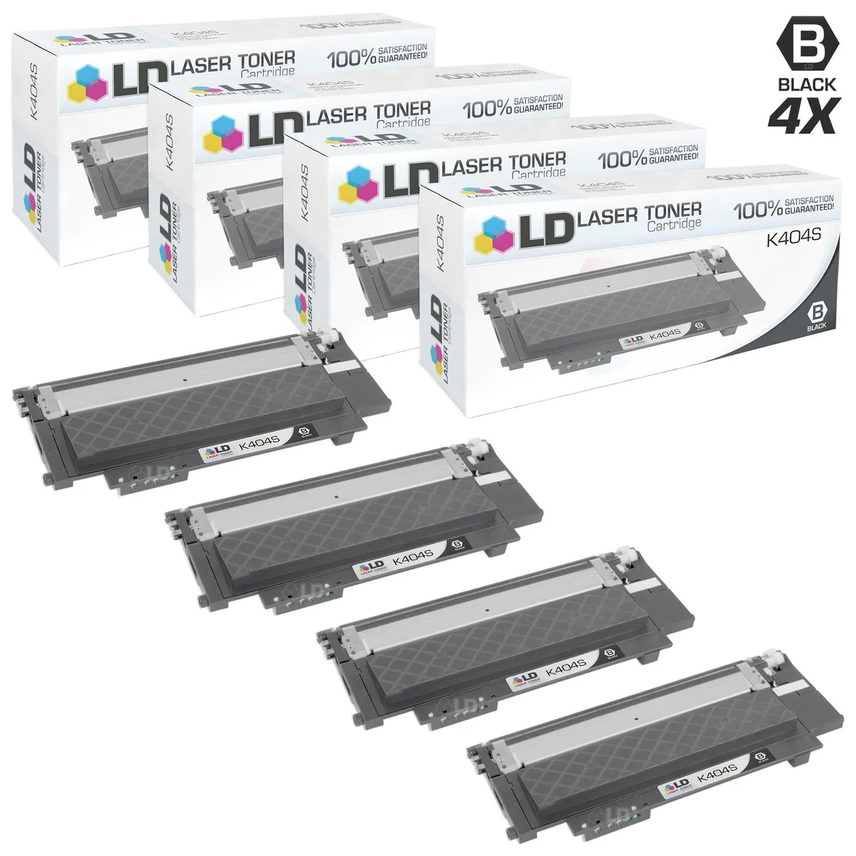 LD Products LD Products Compatible Toner Cartridge for Samsung CLT-K404S Black 4-Pack — product photo