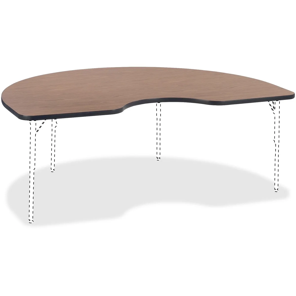 Lorell Lorell 99898 Kidney Activity Tabletop 30" Med Oak office furniture — product photo