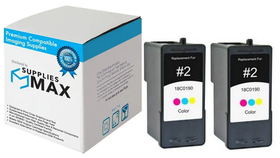 SuppliesMax SuppliesMax Lexmark 18C1501 Color Inkjet Cartridge 2 Pack — product photo