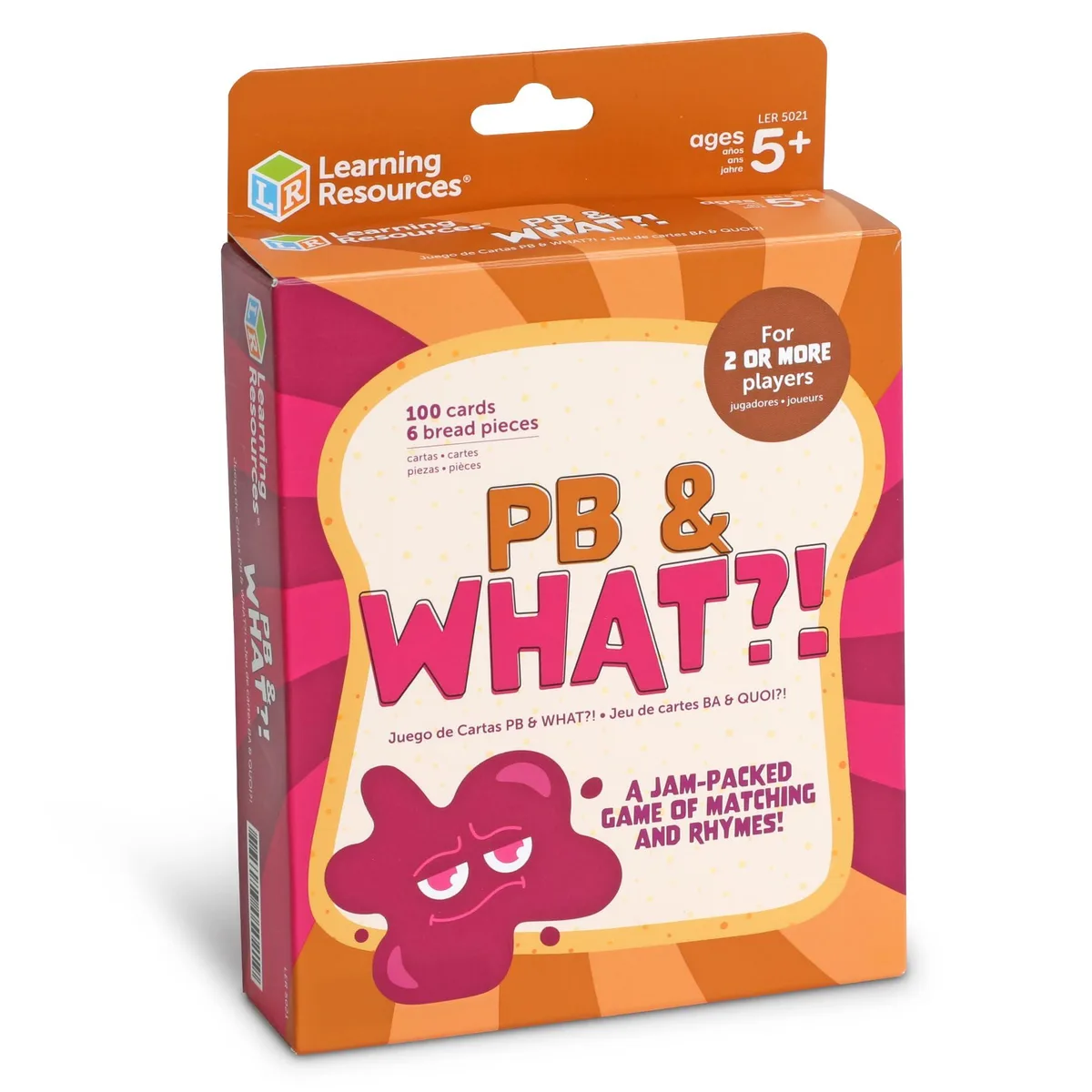  PB &amp; What?! Rhyming Learning Game 100 Cards — product photo