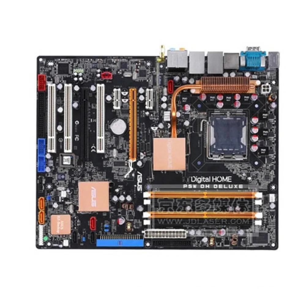 ASUS ASUS P5W DH Deluxe LGA 775 Intel 975X DDR2 8GB ATX Intel motherboard — product photo