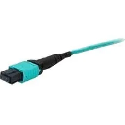 Short aqua OM3 fibre loopback with MPO female connector