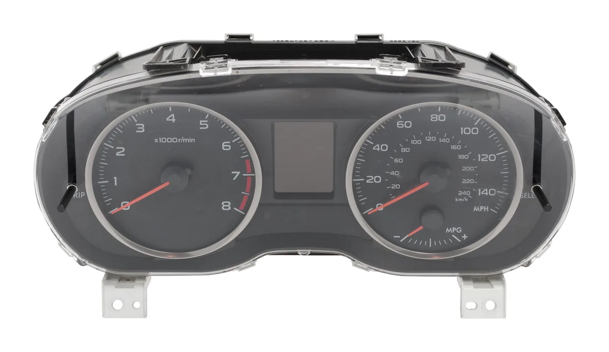 1 Factory Radio 1 Factory Radio 85004FJ160 Speedometer Gauge Cluster 2016 Subaru Impreza — product photo
