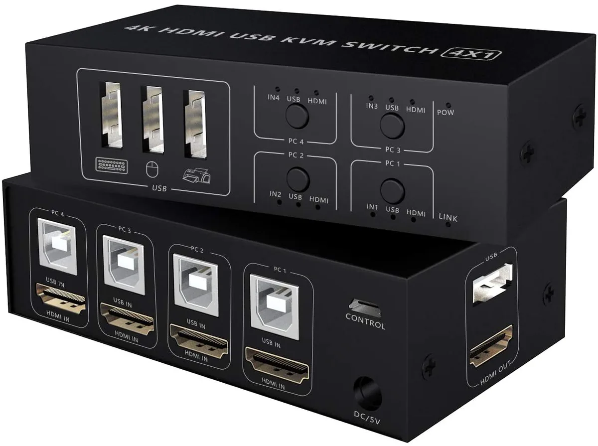 IHDAPP IHDAPP 4-Port HDMI KVM Switch 4K 60Hz — product photo