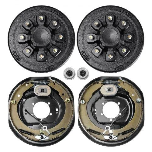 VEVOR VEVOR Trailer Hub Drum Kit 8 on 6.5" 12" x 2" Electric Brakes Self-Adjusting 7000 lbs 5-Hole — product photo