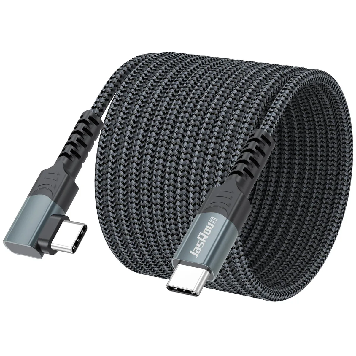 Belkin 15 ft USB-C to USB-C right-angle braided cable