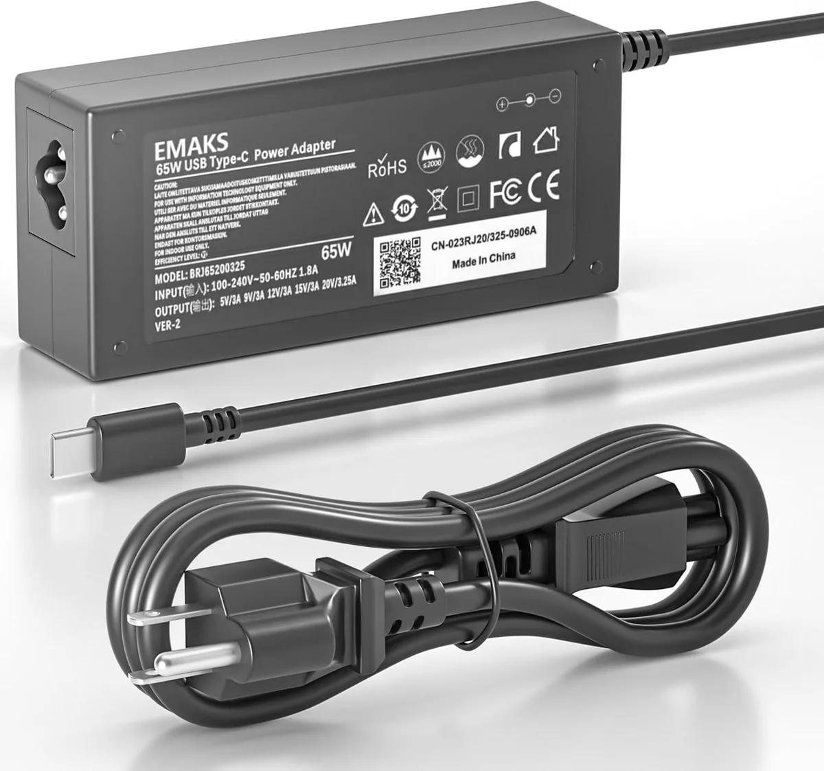 Kenuco Kenuco 65W USB-C Chromebook charger SM65CL-01 — product photo
