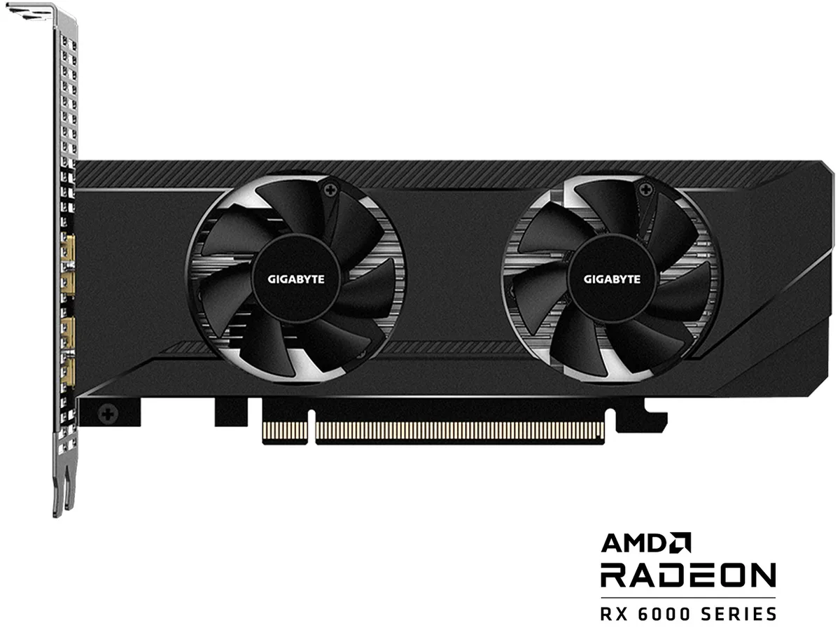 GIGABYTE GIGABYTE GV-R64D6-4GL Radeon RX 6400 graphics card — product photo