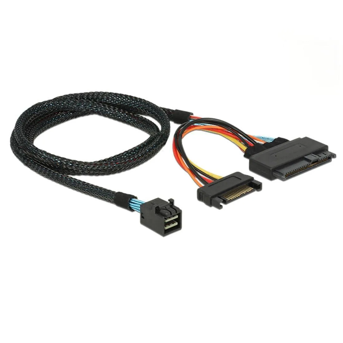 Vszerda Vszerda SFF-8643 to SFF-8639 cable with SATA power .5m — product photo