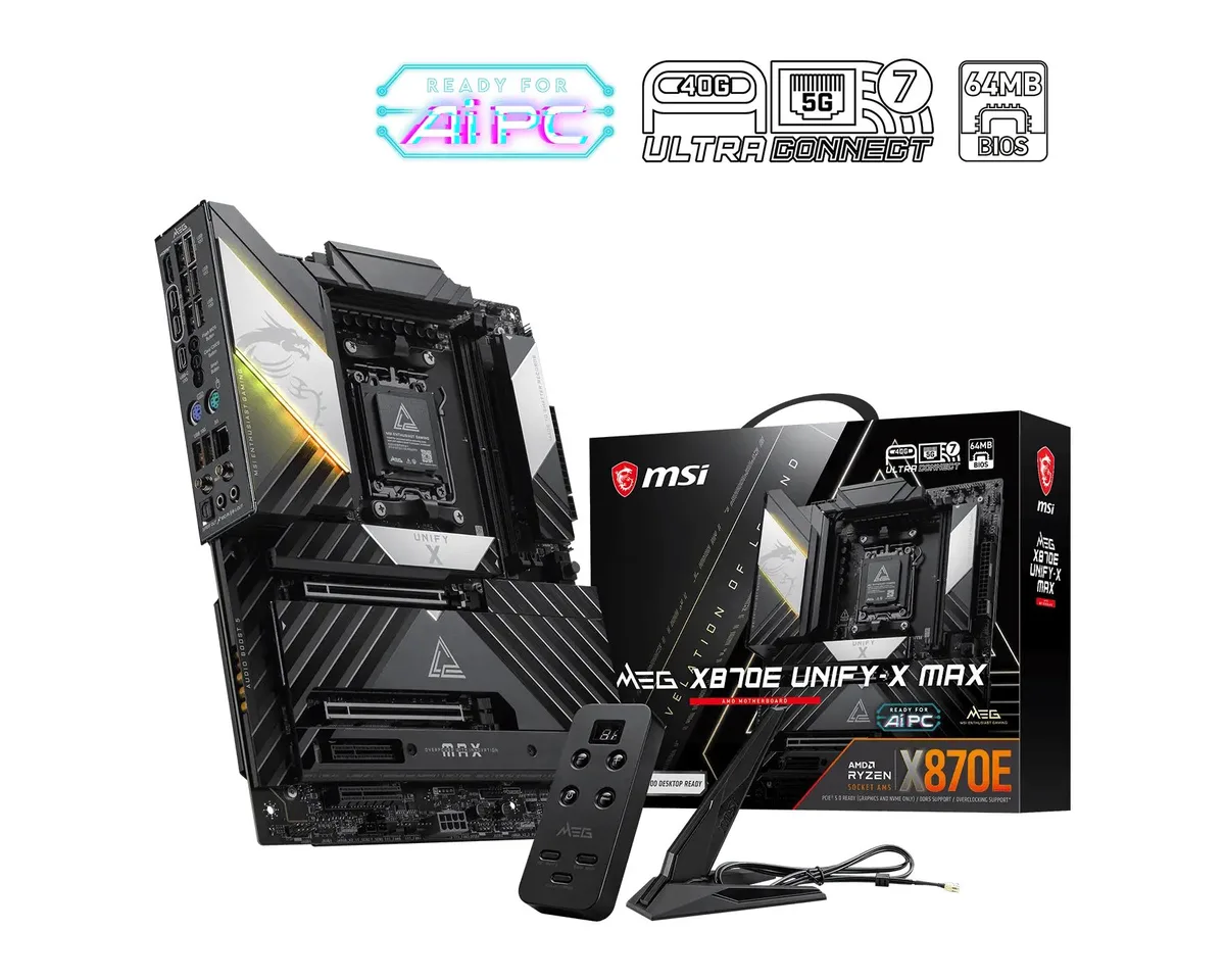 MSI MSI MEG X870E UNIFY-X MAX AMD motherboard — product photo