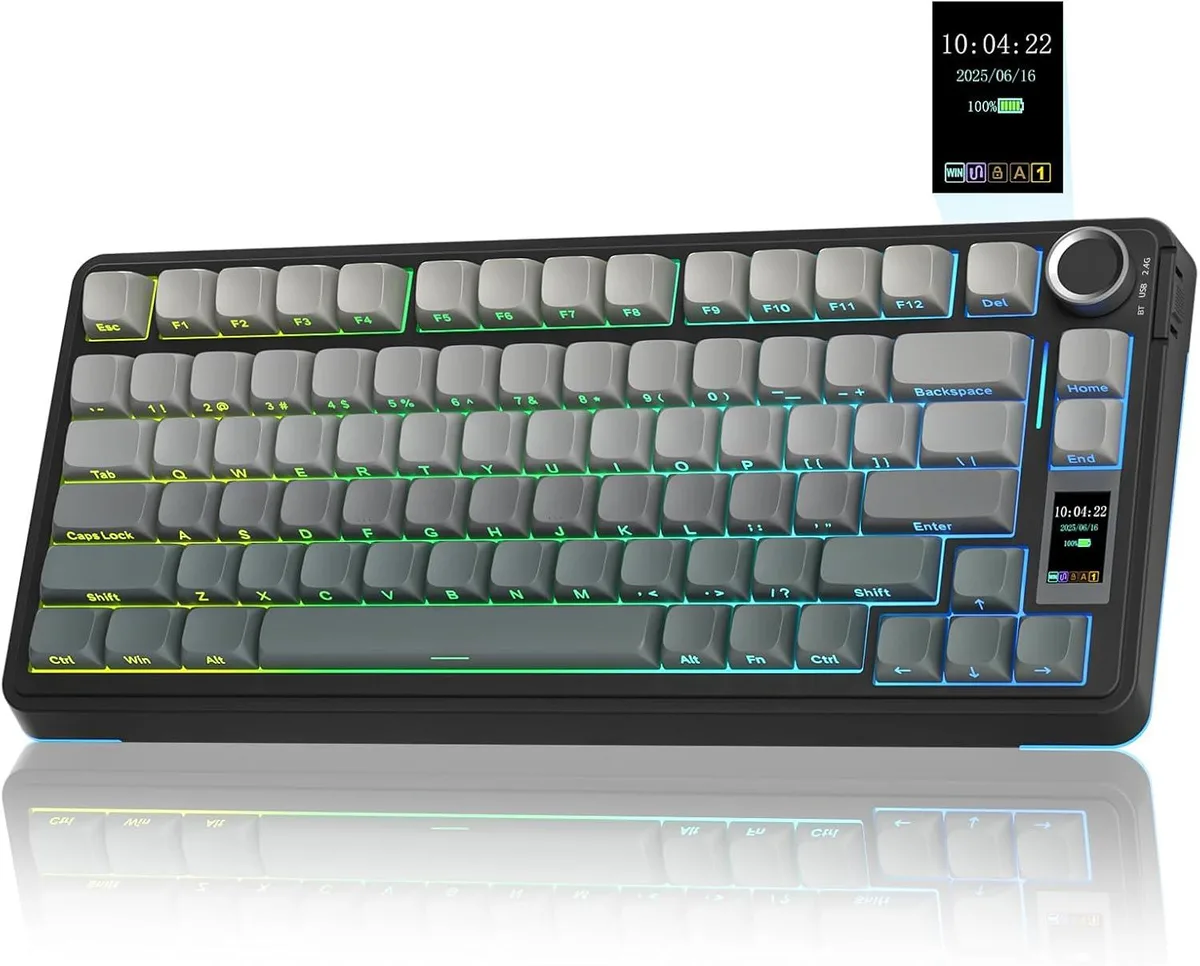 usbroway usbroway AULA S75 PRO 75% Gaming Keyboard with Screen &amp; Knob — product photo