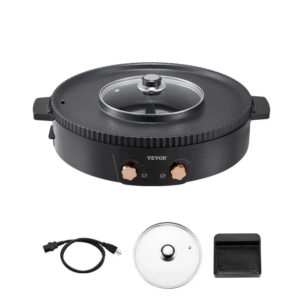 VEVOR VEVOR 2-in-1 Hot Pot &amp; Grill 1800W 2.5L Dual Control — product photo