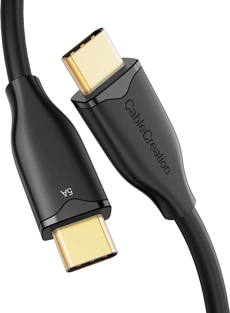CableCreation CableCreation USB C to C Cable 2m 100W PD USB 2.0 6.6FT Black — product photo