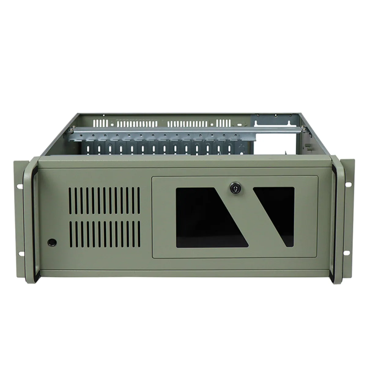 HOTCFWQ HOTCFWQ 14-slot 4U server chassis gray 19-inch rackmount 2×3.5" 1×2.5" 7-slot — product photo