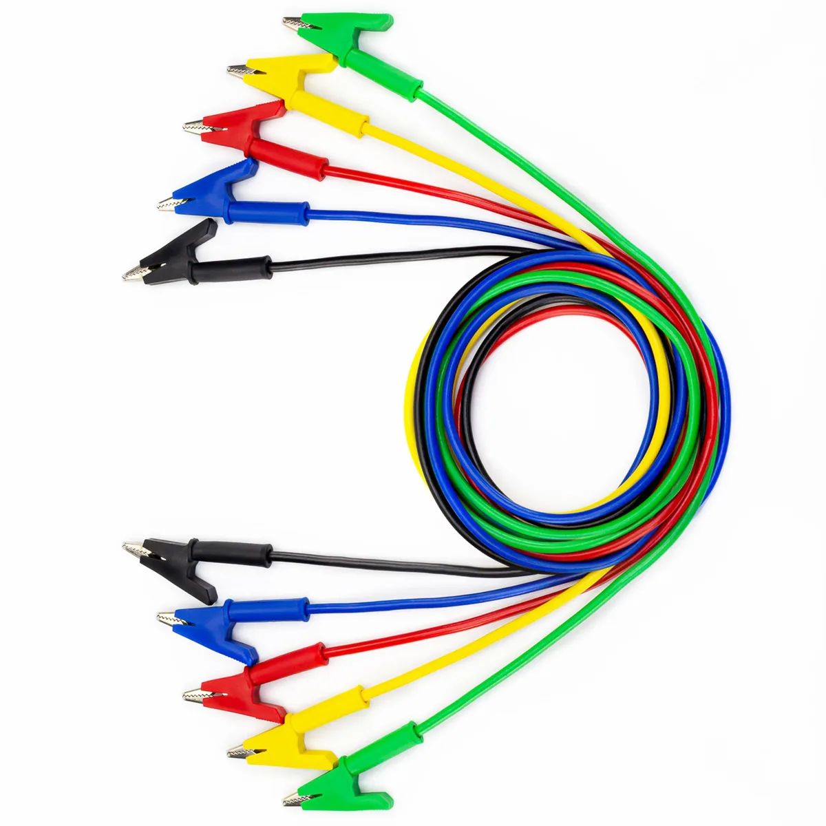 KEHIPI KEHIPI 5PCS Alligator Clips Test Leads Set 15A 39.6in 5 Colors — product photo