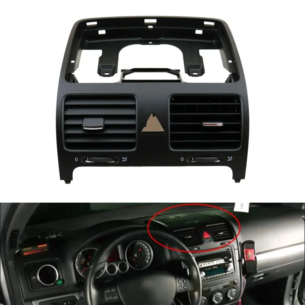 Black central dashboard air vent for VW Jetta Golf Rabbit MK5