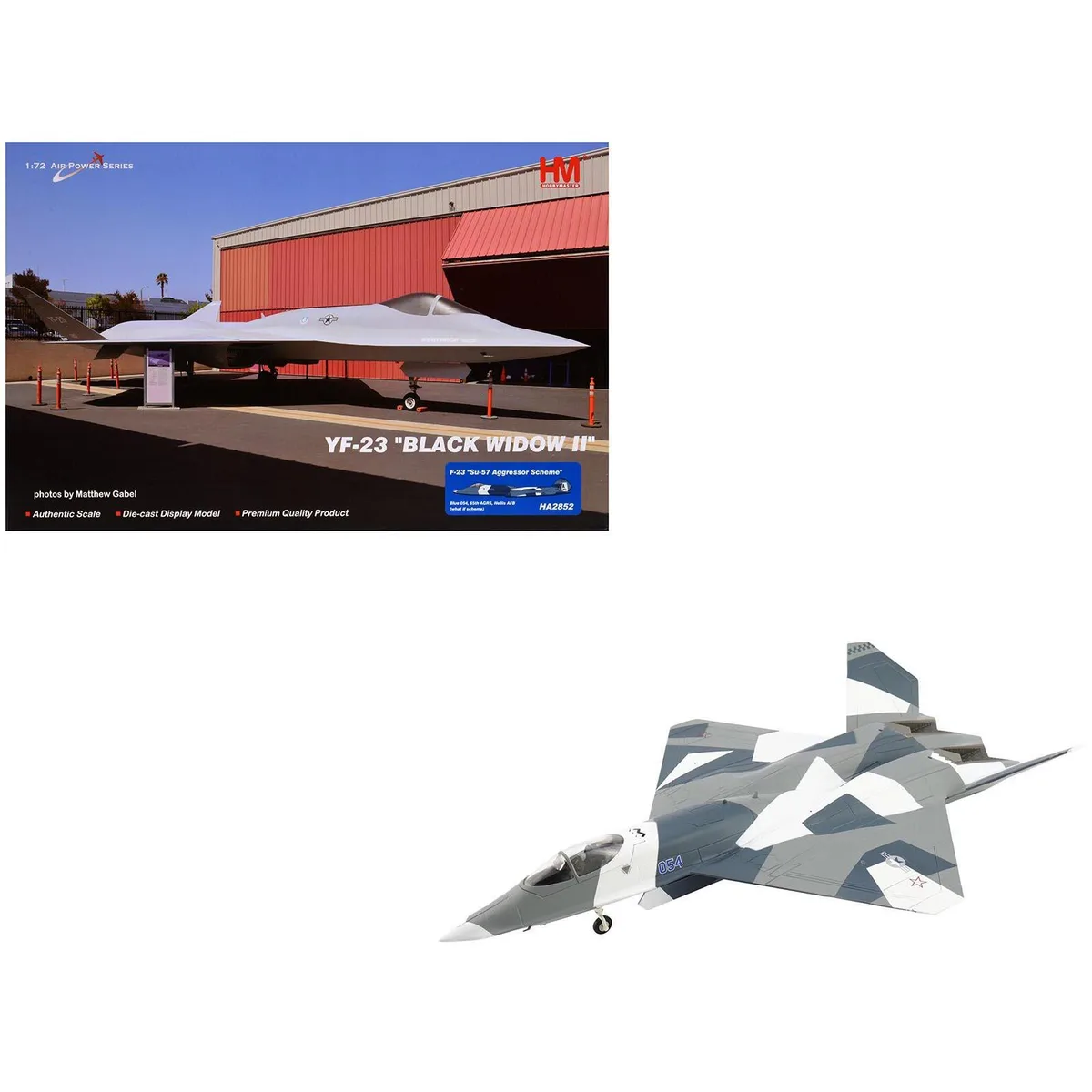 Hobby Master Hobby Master Northrop F-23 Black Widow II "Nellis AFB" 1/72 Diecast hobby collectible — product photo