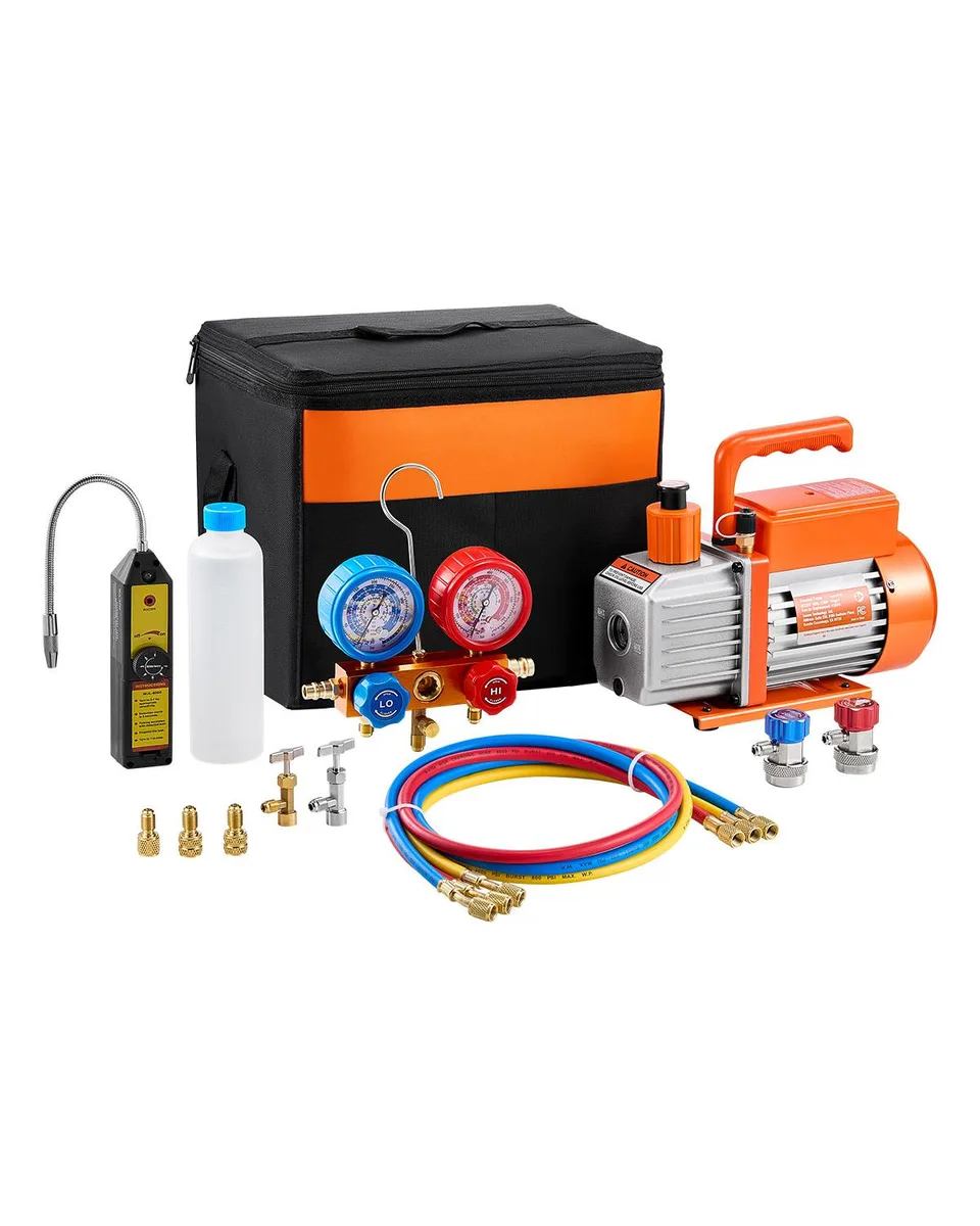 VEVOR VEVOR VP145 4.5 CFM Vacuum Pump &amp; Gauge Kit — product photo