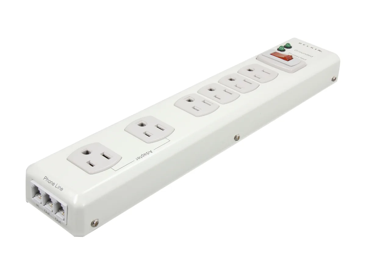 Belkin Belkin F9H620-06-MTL 6-Outlet 1240 J Surge Protector — product photo