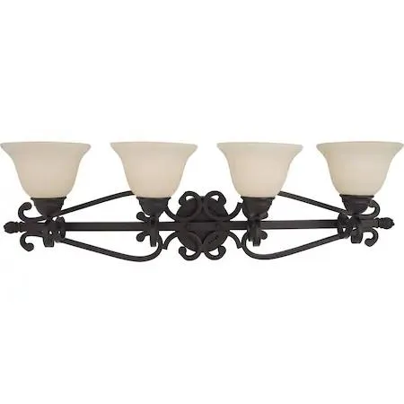 Maxim Maxim 12214FIOI Manor 4-Light 37" Oil Rubbed Bronze Vanity Light — product photo