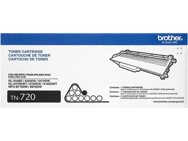 Brother Brother TN720 Black Toner Cartridge 3000 Pages — product photo