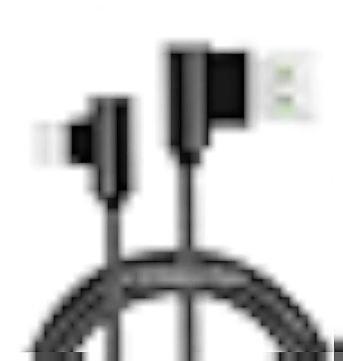 TAURKENAM TAURKENAM 3 Pack 10FT 90 Degree Right Angle Braided USB-C to USB-A Cable — product photo