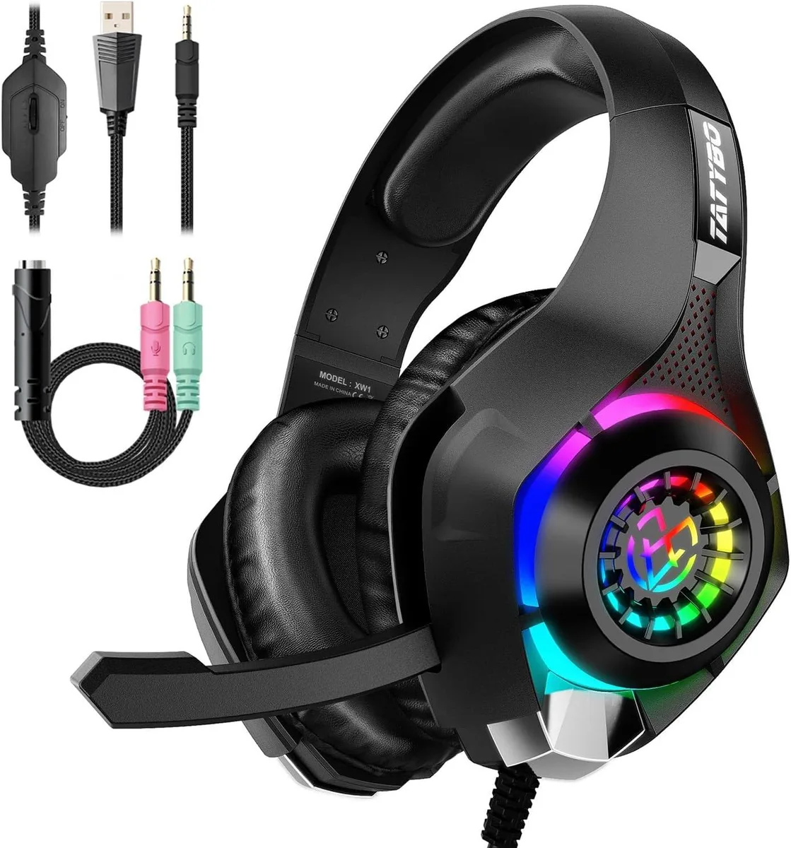 BFKK BFKK Gaming Headset 3.5mm RGB Surround Sound — product photo