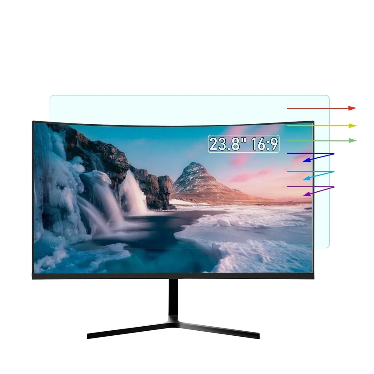 ALSEYE ALSEYE 23.8" Anti Blue Light Screen Protector 16:9 2 in 1 accessory — product photo