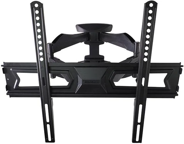 Black dual-arm wall mount with 14-inch arms