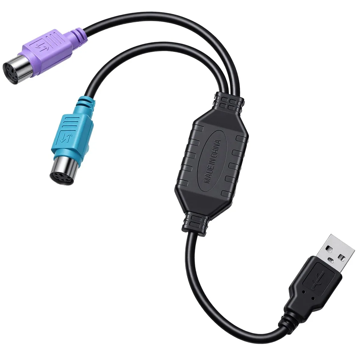 No Sew No Sew PS/2 to USB Adapter 5365PQEW5650 Black — product photo
