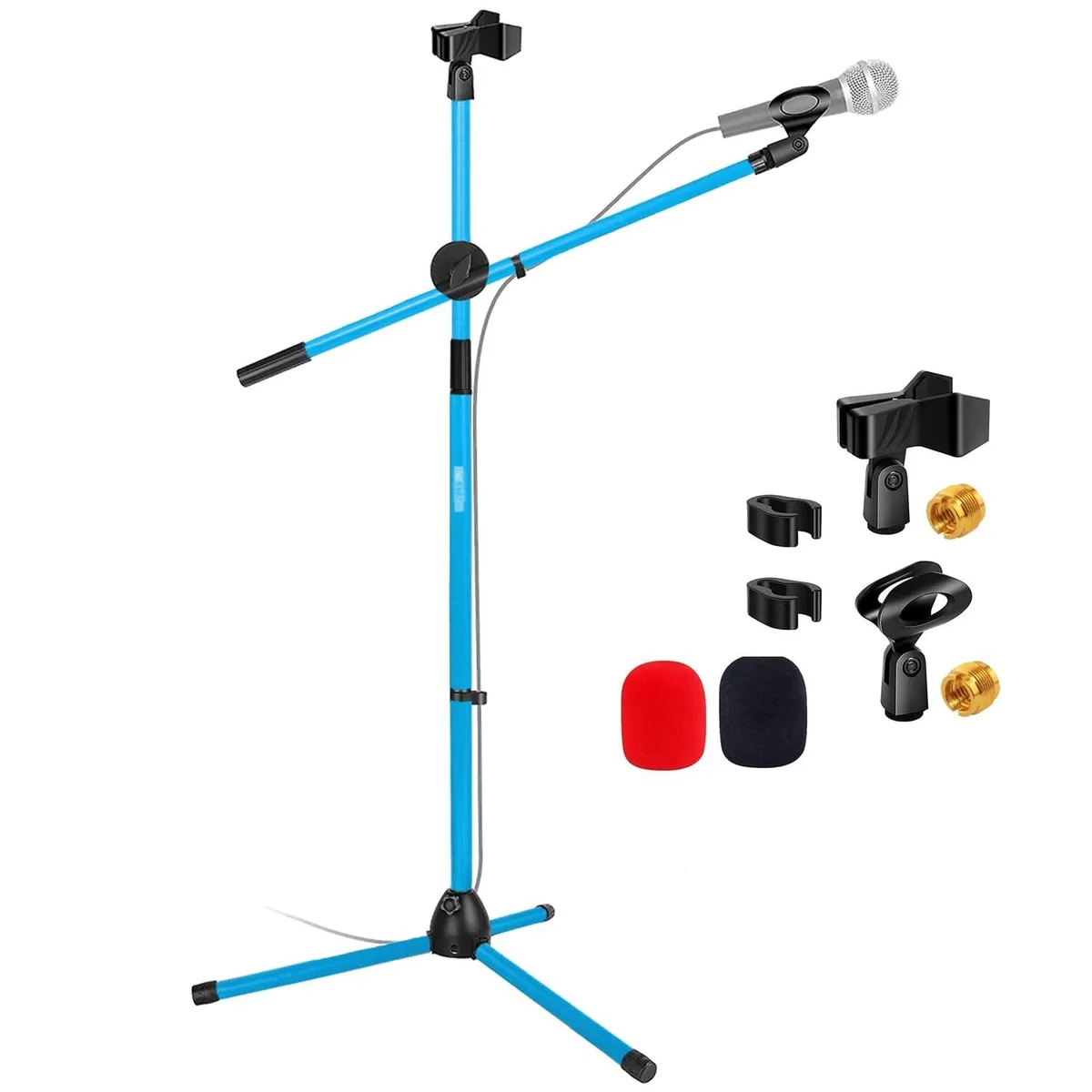 5 Core 5 Core MS DBL G SKY BLU Dual Mic Stand Sky Blue — product photo
