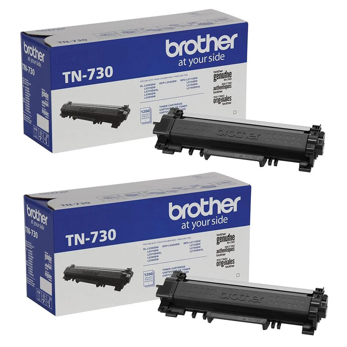 Adam Audio Adam Audio TN730 2-Pack Black Toner Cartridge — product photo